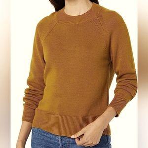 Daily Ritual Women's Cotton Mock Neck Sweater Size XS